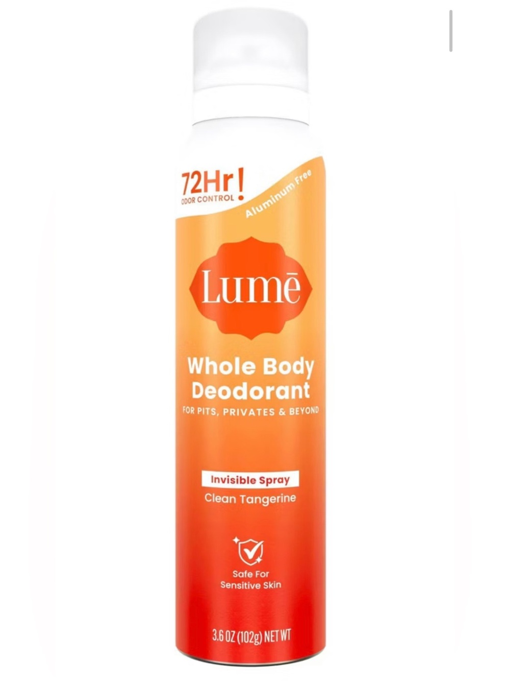 Lume Whole Body Deodorant Spray - Clean Tangerine